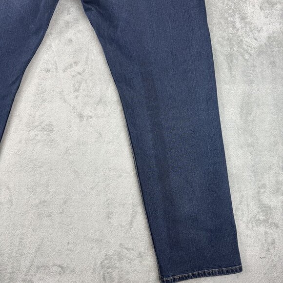 Levis 505 Mens Regular Fit Straight Leg Stretch Denim Jeans Blue Casual 40x32 - Picture 6 of 9